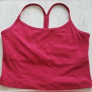 Beyond Yoga Spacedye Slim Racerback Cropped Tank Dragonfruit Sangria medium